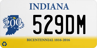 IN license plate 529DM