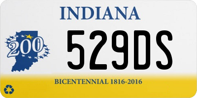 IN license plate 529DS