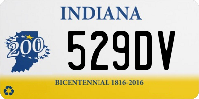 IN license plate 529DV