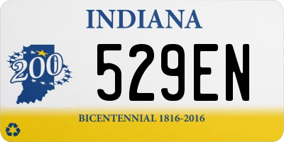 IN license plate 529EN