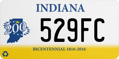 IN license plate 529FC