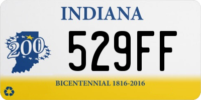 IN license plate 529FF