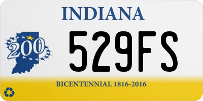 IN license plate 529FS