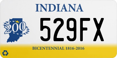 IN license plate 529FX