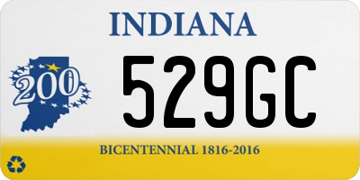 IN license plate 529GC