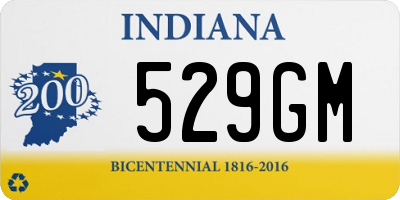 IN license plate 529GM