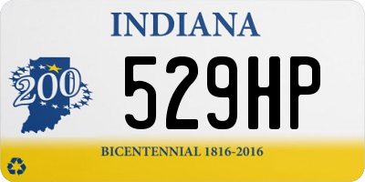 IN license plate 529HP