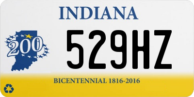 IN license plate 529HZ