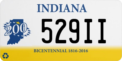 IN license plate 529II