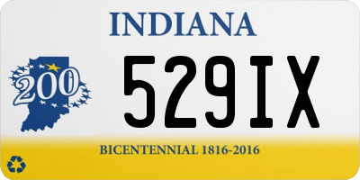 IN license plate 529IX