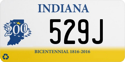 IN license plate 529J