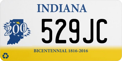 IN license plate 529JC