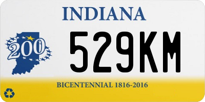 IN license plate 529KM