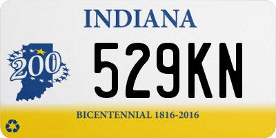 IN license plate 529KN