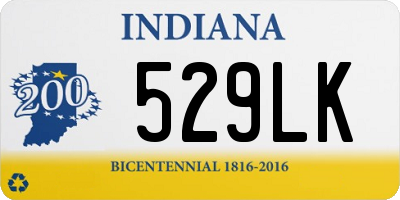 IN license plate 529LK