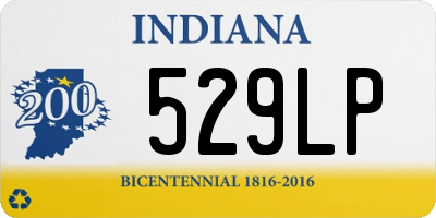 IN license plate 529LP