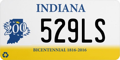 IN license plate 529LS