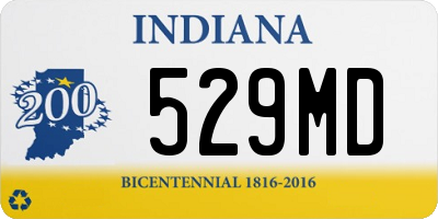 IN license plate 529MD