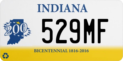 IN license plate 529MF