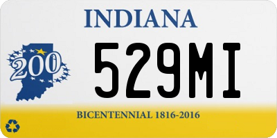 IN license plate 529MI