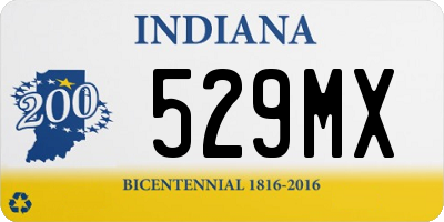 IN license plate 529MX