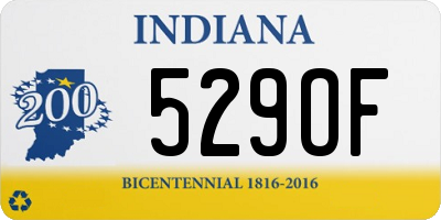 IN license plate 529OF
