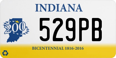 IN license plate 529PB