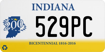 IN license plate 529PC