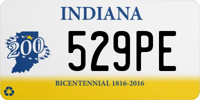 IN license plate 529PE