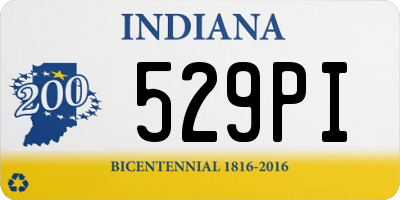 IN license plate 529PI