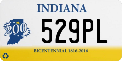 IN license plate 529PL