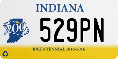 IN license plate 529PN