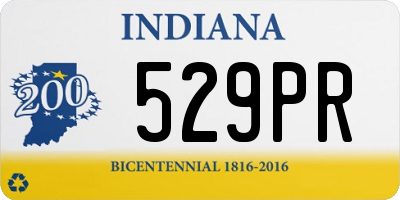 IN license plate 529PR