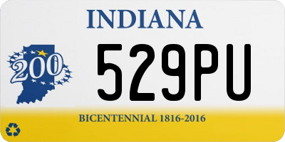 IN license plate 529PU
