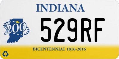 IN license plate 529RF