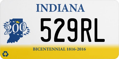 IN license plate 529RL