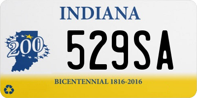 IN license plate 529SA