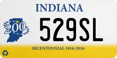 IN license plate 529SL