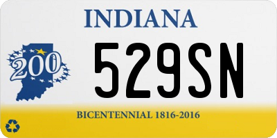 IN license plate 529SN