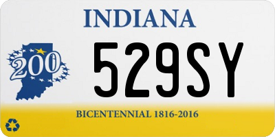 IN license plate 529SY