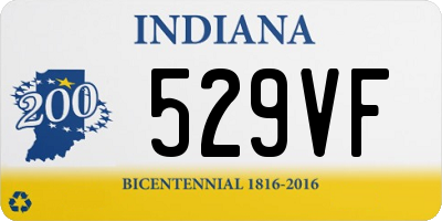 IN license plate 529VF