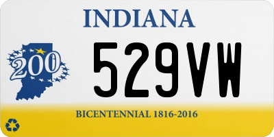 IN license plate 529VW