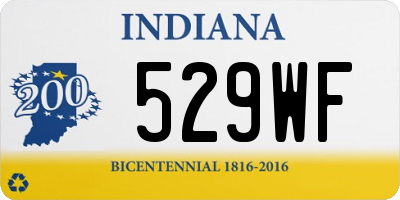 IN license plate 529WF