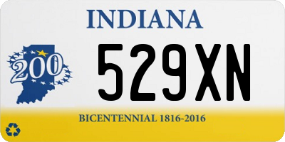 IN license plate 529XN