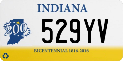 IN license plate 529YV