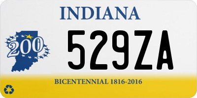 IN license plate 529ZA