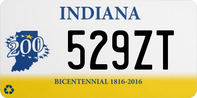 IN license plate 529ZT