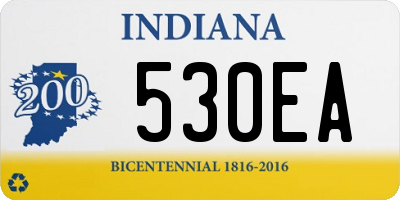 IN license plate 530EA