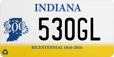 IN license plate 530GL