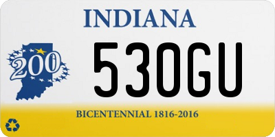 IN license plate 530GU